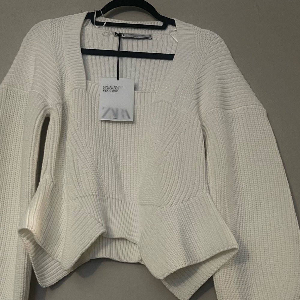 ZARA ASYMMETRICAL SWEATER LIMITED EDITION SIZE M REF. 6771/031 - Picture 7 of 7